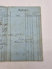 Sjældent originalt Lot med soldaterbog på 1864 soldat