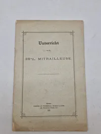 Original Tysk Unterricht 25 mm Mitailleuse