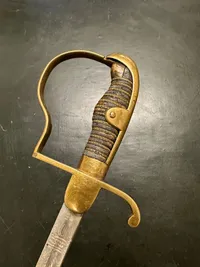Original Dansk 1899/1904 sabel med pragtklinge med rigsvåben mm.