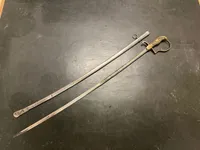 Original Dansk 1899/1904 sabel med pragtklinge med rigsvåben mm.