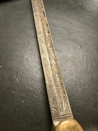 Original Dansk 1899/1904 sabel med pragtklinge med rigsvåben mm.