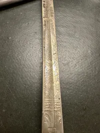 Original Dansk 1899/1904 sabel med pragtklinge med rigsvåben mm.