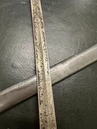 Original Dansk 1899/1904 sabel med pragtklinge med rigsvåben mm.
