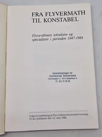 Fra flyvermath til konstabel - Flyvevåbnets teknikere og specialister i perioden 1947-1984