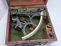 Original Antik Engelsk sekstant i kasse