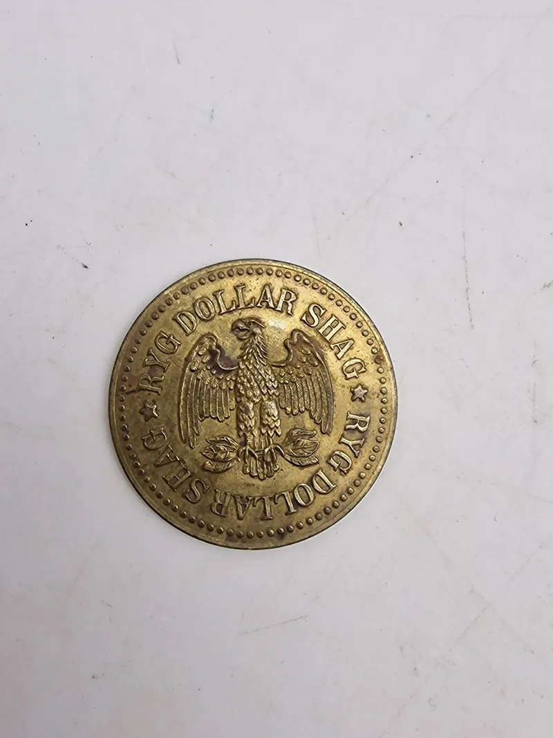 Original tobaks reklame mønt fra Dollar Shag