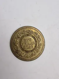 Original tobaks reklame mønt fra Dollar Shag