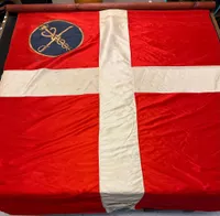 Original Dansk militær silkefane