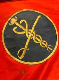 Original Dansk militær silkefane