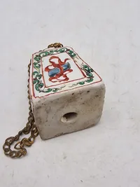 Original antik kinesisk Porcelæns opiums vægt