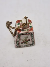 Original antik kinesisk Porcelæns opiums vægt