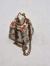 Original antik kinesisk Porcelæns opiums vægt