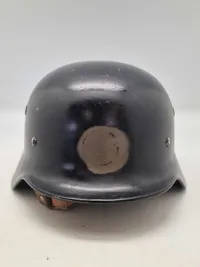 Original M/40 ww2 hjelm brugt af brandvæsenet efter krigen