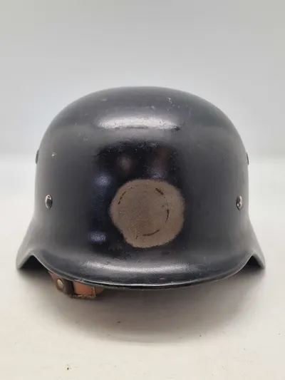 Original M/40 ww2 hjelm brugt af brandvæsenet efter krigen