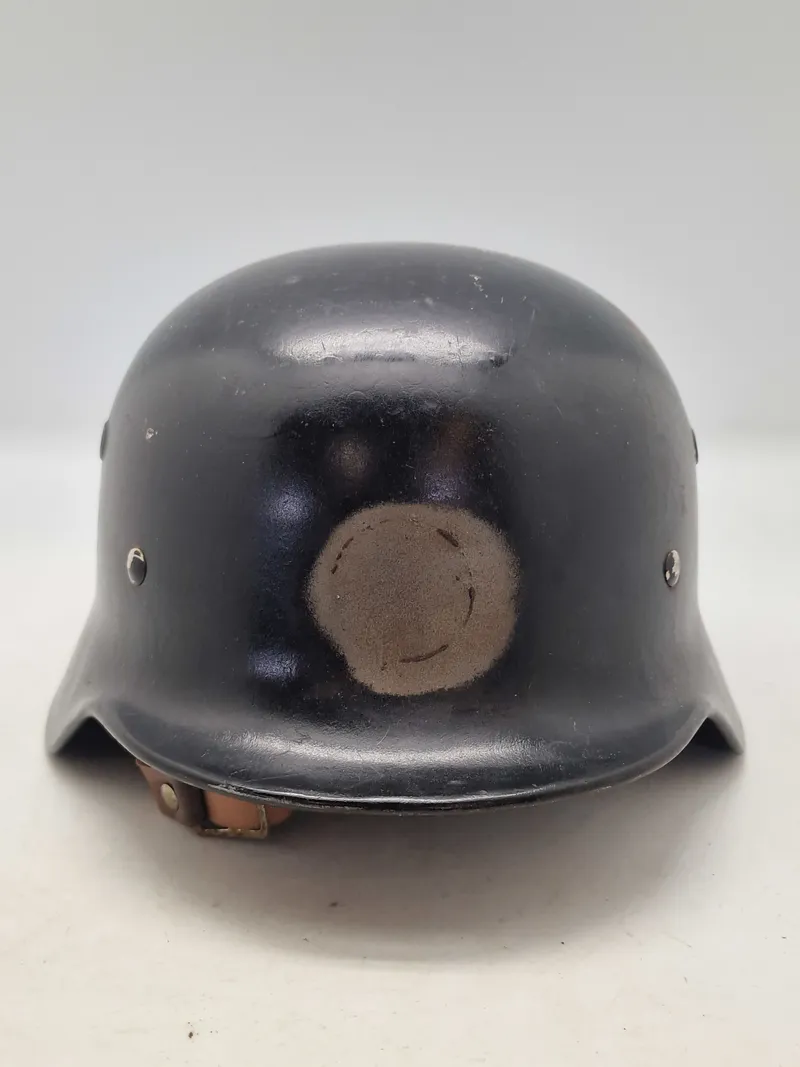 Original M/40 ww2 hjelm brugt af brandvæsenet efter krigen