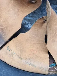 Original tysk Luftschütz hjelm - senere decal???