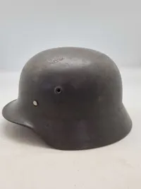 Original tysk M/40 hjelm brugt af brandvæsnet efter ww2