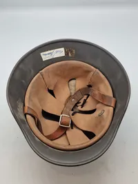 Original tysk M/40 hjelm brugt af brandvæsnet efter ww2