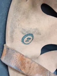 Original tysk M/40 hjelm brugt af brandvæsnet efter ww2
