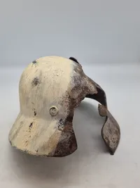 Original tysk ww2 hjelm - ødelagt på fronten