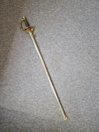 Original belgisk 1800 tals officers kårde