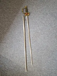 Original belgisk 1800 tals officers kårde