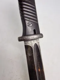 Original tysk K98 bajonet - ww2 Nummerens