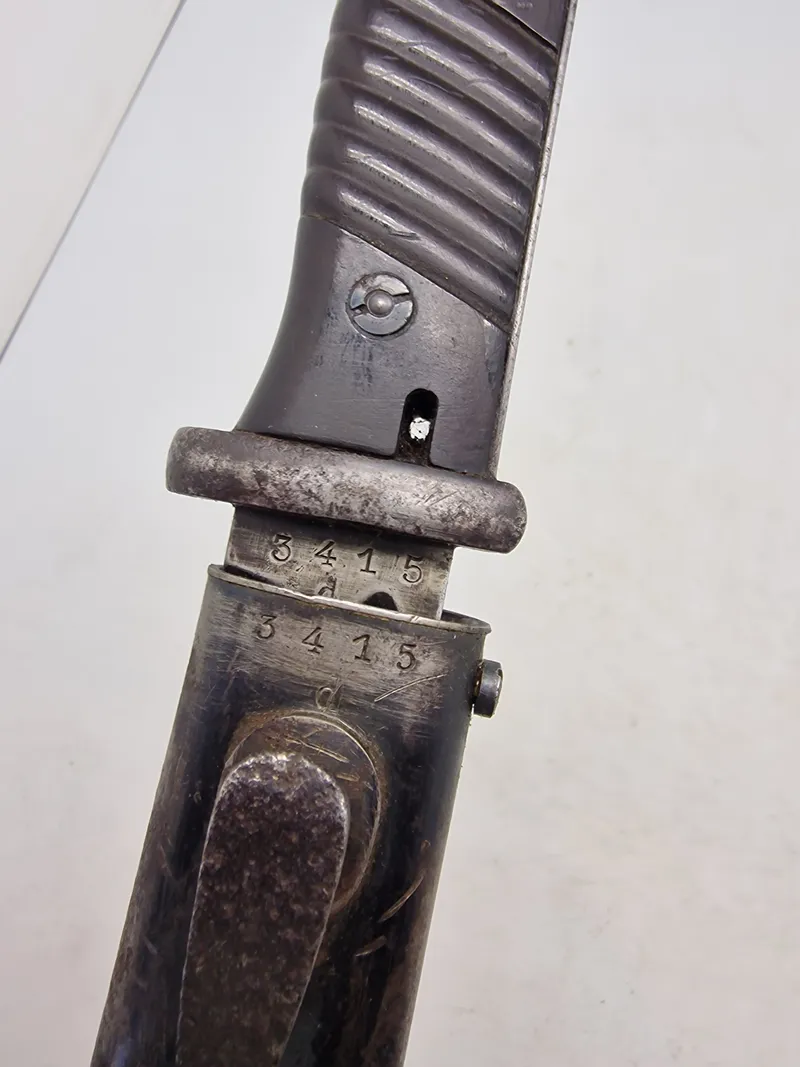 Original tysk K98 bajonet - ww2 Nummerens
