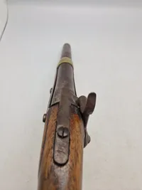 Belgisk militær perkussions rytterpistol, som dansk Ringhanepistol