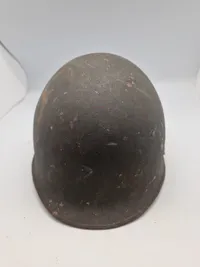 Original amerikansk stålhjelm med  inderliner