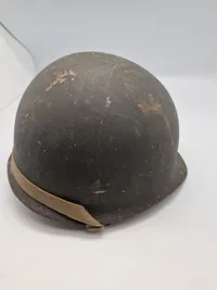 Original amerikansk stålhjelm med  inderliner