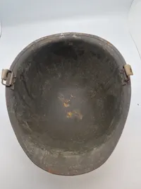 Original amerikansk stålhjelm med  inderliner