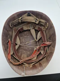 Original amerikansk stålhjelm med  inderliner