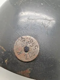 Original hjelm anvendt ved DSB under ww2