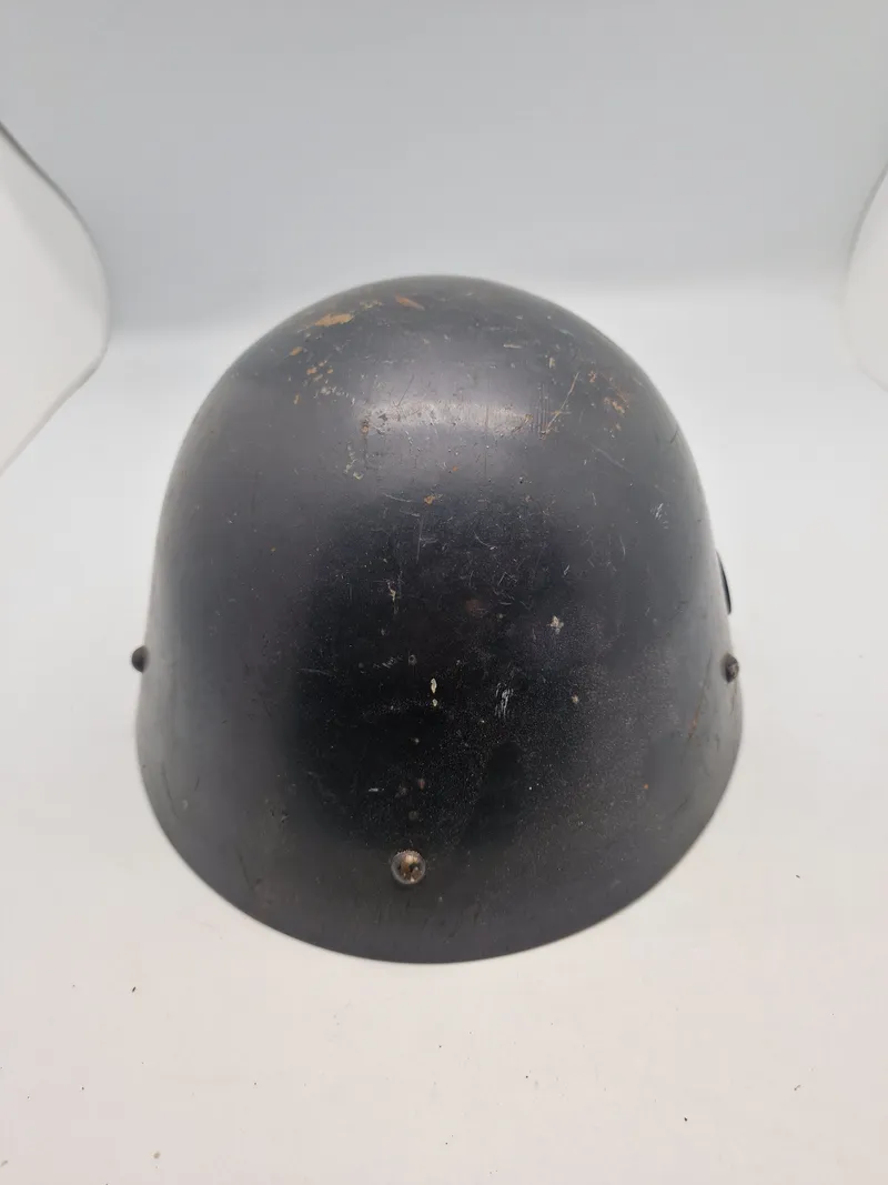 Original hjelm anvendt ved DSB under ww2