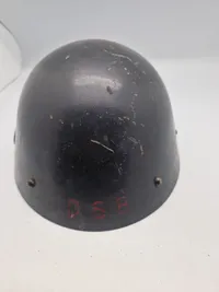 Original hjelm anvendt ved DSB under ww2