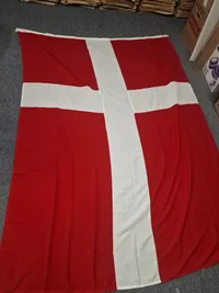 Stort originalt Dannebrogs flag