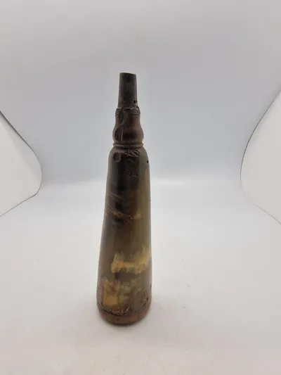Originalt 1800 tals Militært jægerhrudthorn, godt stemplet