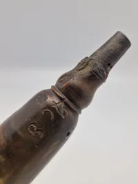 Originalt 1800 tals Militært jægerhrudthorn, godt stemplet