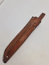 Spejderkniv med skede af læder