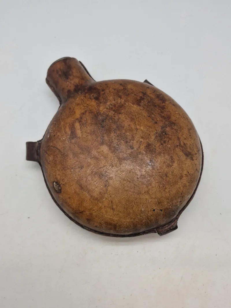 Original feltflaske model 1873 - mundblæst på Holmegaard