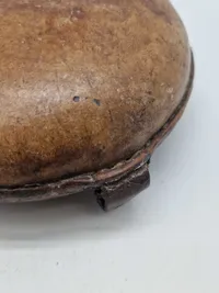 Original feltflaske model 1873 - mundblæst på Holmegaard