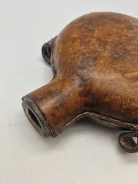 Original feltflaske model 1873 - mundblæst på Holmegaard