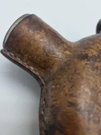 Original feltflaske model 1873 - mundblæst på Holmegaard