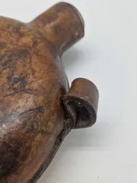 Original feltflaske model 1873 - mundblæst på Holmegaard