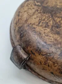 Original feltflaske model 1873 - mundblæst på Holmegaard