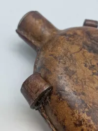 Original feltflaske model 1873 - mundblæst på Holmegaard