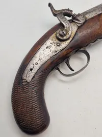 Original Engelsk 1800 tals perkusions pistol (forlader)