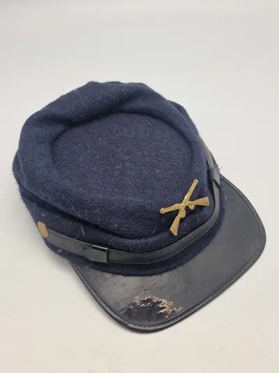 Kepi fra den amerikanske borgerkrig (nordstaterne) -reproduktion