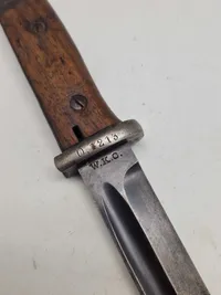Original tysk Kriegsmarine K98 bajonet - Ostsee stemplet